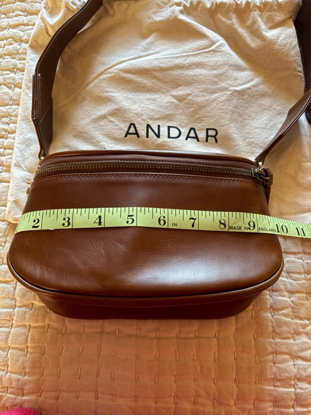 Andar brown leather waymaker handbag - Picture 5 of 10